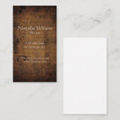  donkere perkament - Visitekaartje (Voorkant / Achterkant)