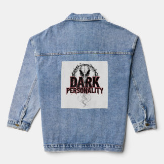 Donkere persoonlijkheid denim jacket