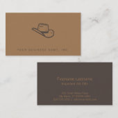 Donkere Pet Letterdruk stijl Visitekaartje (Voorkant / Achterkant)