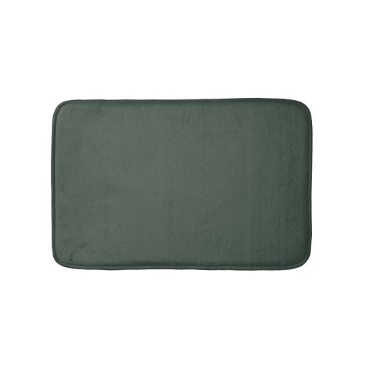 Donkere Pewter Green Grey Solid Color SW 0041 Badmat (Voorkant)