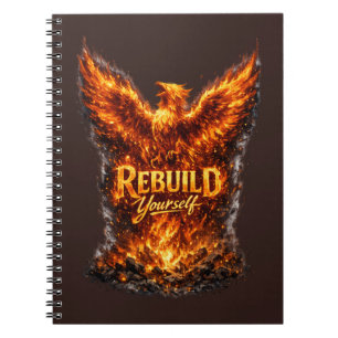 Donkere Phoenix Motivatie Ontwerp Notitieboek