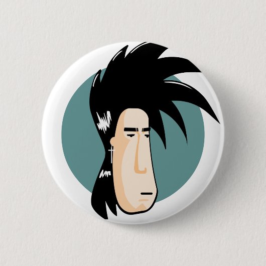donkere pin ronde button 5,7 cm (Voorkant)
