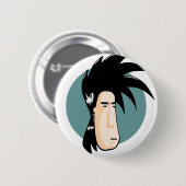 donkere pin ronde button 5,7 cm (Voorkant /achterkant)