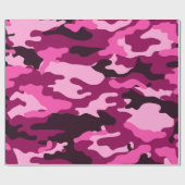 Donkere Pinks Camouflage-pakpapier voor darkinkten Cadeaupapier (Vlak)