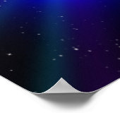 Donkere planeet in ruimtevaartplaneten digitale ku poster (Hoek)