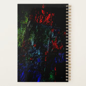 Donkere planner levendige textuur abstract gerecyc (Achterkant)