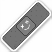 Donkere pleister sticker (Voorkant)