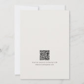 Donkere Plum Noir Script Monogram Romantische Trou Kaart (Achterkant)
