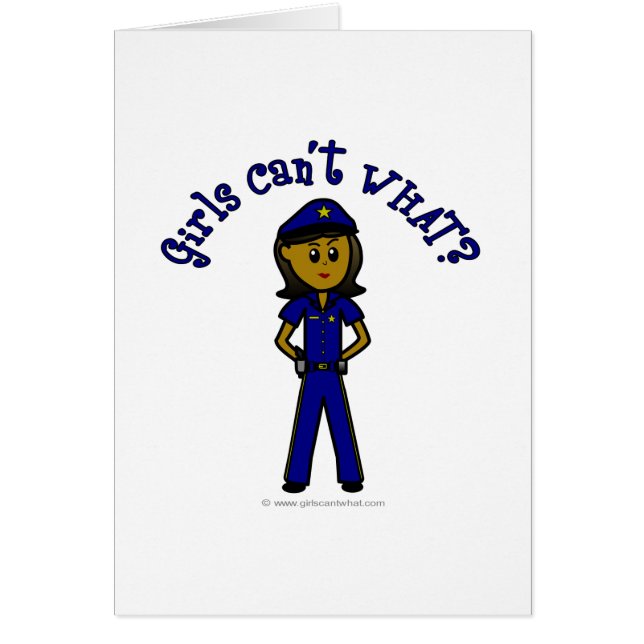 Donkere politieagent Girl (Voorkant)