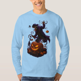 Donkere Pompoen Oogster – Griezelige Halloween Ske T-shirt