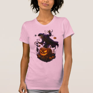 Donkere Pompoen Oogster – Griezelige Halloween Ske T-shirt