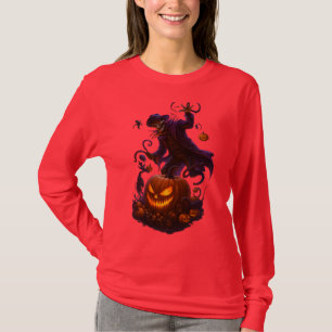 Donkere Pompoen Reaper – Griezelige Halloween Skel T-shirt