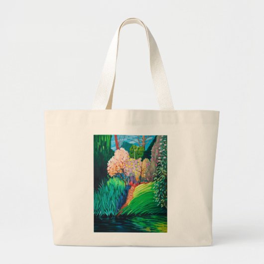 Donkere pool grote tote bag (Voorkant)