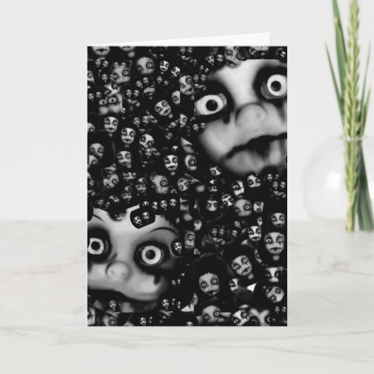 Donkere poppengriesproducten kaart (Voorkant)