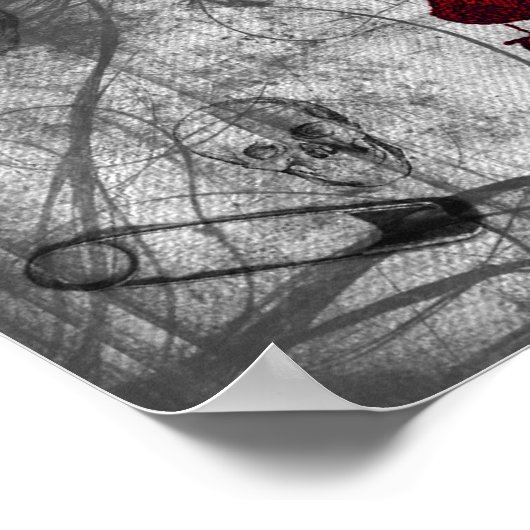 Donkere Poster van het menselijk hart (Hoek)