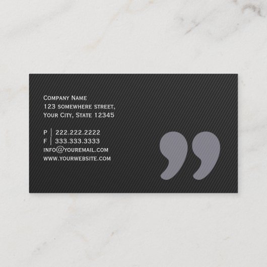 Donkere prijsopgave markeert schermschrijver Visit Visitekaartje (Achterkant)