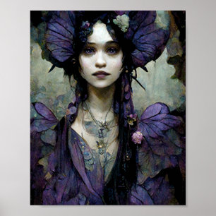 Donkere prinses Gothic Gothic Fantasy Art Poster
