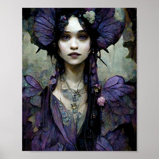 Donkere prinses Gothic Gothic Fantasy Art Poster (Voorkant)