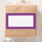 Donkere pruim paarse rand blanco etiket (Insitu)