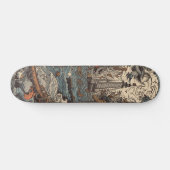 Donkere psychedelische vuurtoren persoonlijk skateboard (Horizontaal)
