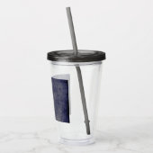 Donkere Rand Grunge Acryl Drinkbeker (Links)