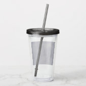 Donkere Rand Grunge Acryl Drinkbeker (Achterkant)