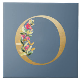 Donkere regenachtige achtergrond voor de golden O  Tegeltje