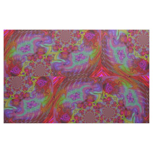 Donkere regenboog Psychedelic Abstract ontwerp Stof (Yard (91,4 cm))