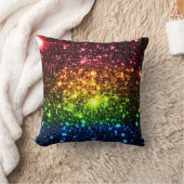 Donkere regenboog sterren kussen (Deken)