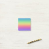 Donkere regenbooggradiënt post-it® notes (Op bureau)