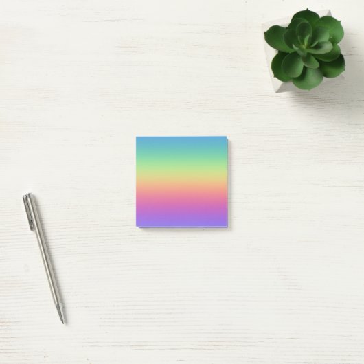 Donkere regenbooggradiënt post-it® notes (Kantoor)