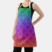 Donkere regenboogkleuren Schort (Insitu)