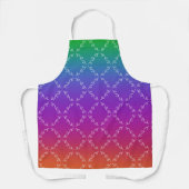 Donkere regenboogkleuren Schort (Voorkant)