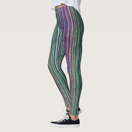 Donkere regenboogpenseelstreken: leggings (Links)