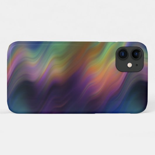 Donkere regenboogstalen Abstracte kleuren Case-Mate iPhone Case (Achterkant (horizontaal))