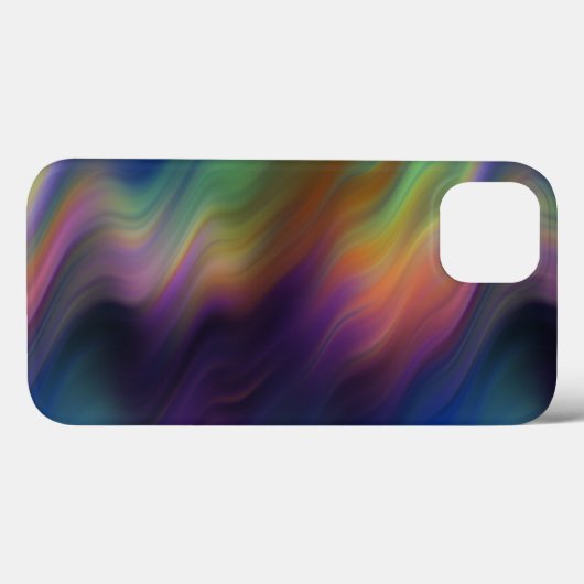 Donkere regenboogstalen Abstracte kleuren Case-Mate iPhone Case (Achterkant (horizontaal))