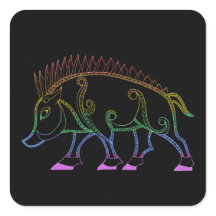 Donkere regenboogzwijn