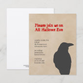 Donkere regenvogel, stroomgebied Halloween Kaart (Voorkant / Achterkant)