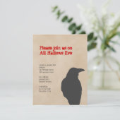 Donkere regenvogel, stroomgebied Halloween Kaart (Staand voorkant)