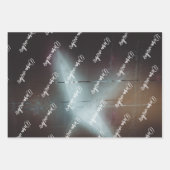 Donkere Retro kerstballen en kerstboom Inpakpapier Vel (Voorkant 2)