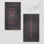 Donkere retro visitekaartje (Voorkant / Achterkant)