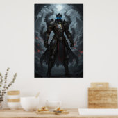 Donkere Ridder van de Brandende Realm Kunstposter Poster (Keuken)