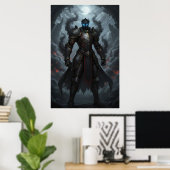 Donkere Ridder van de Brandende Realm Kunstposter Poster (Thuiskantoor)