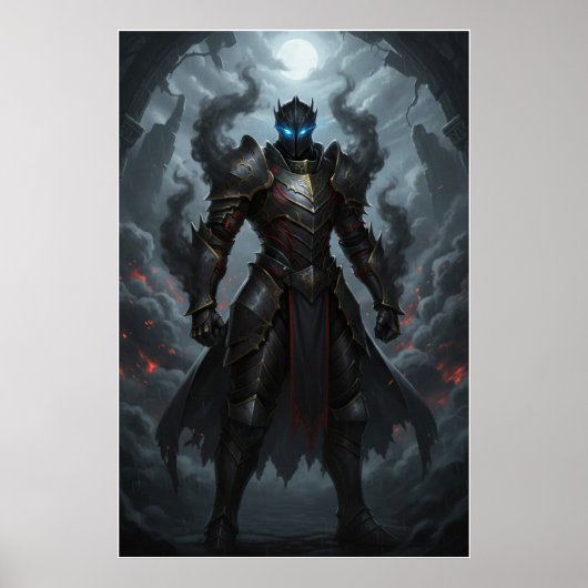 Donkere Ridder van de Brandende Realm Kunstposter Poster (Voorkant)