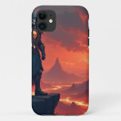 Donkere Ridder van Vlammen Case-Mate iPhone Case (Achterkant)