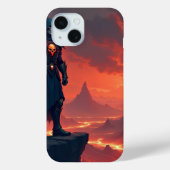 Donkere Ridder van Vlammen Case-Mate iPhone Case (Achterkant)