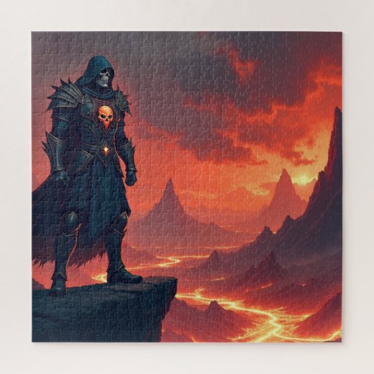 Donkere Ridder van Vlammen Legpuzzel (Verticaal)
