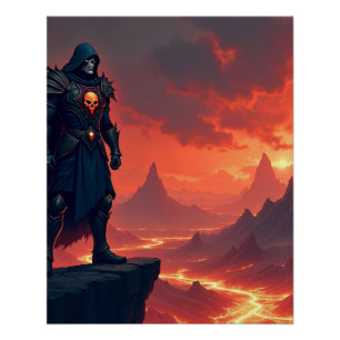 Donkere Ridder van Vlammen Perfect Poster