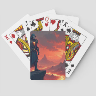 Donkere Ridder van Vlammen Pokerkaarten