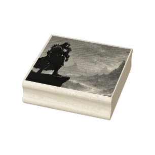 Donkere Ridder van Vlammen Rubberstempel